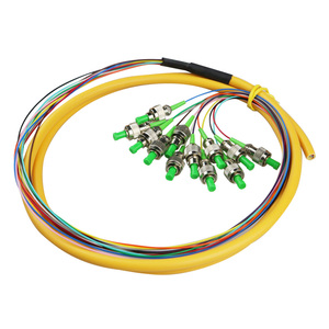 Lot de 12 câbles de raccordement croisés en queue de cochon, câble de dérivation, fibre optique sc pigtails, connecteur de cordon de raccordement - Product Image 3