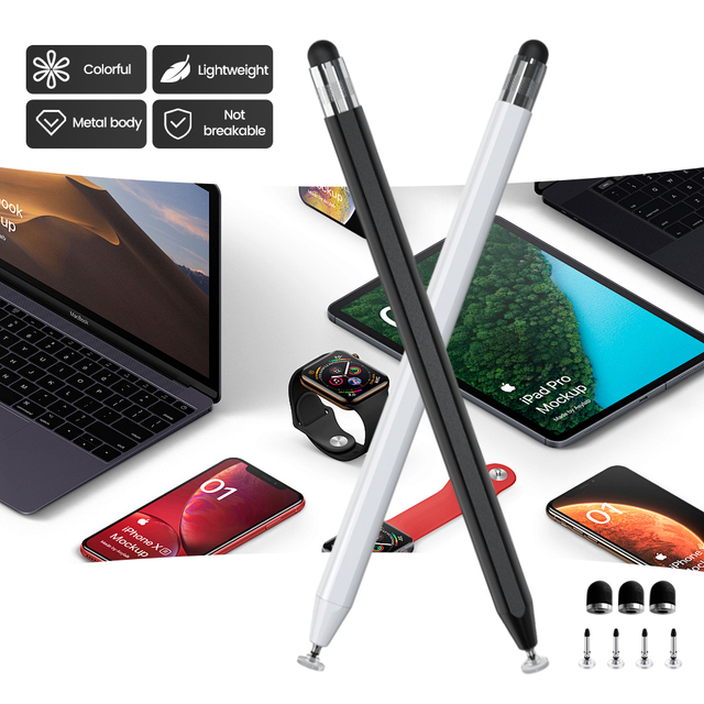 Smartphone Custom Stylus Pen Metal Soft Touch Magnetic Attraction Replaceable Nib Compatible with for & Android Systems