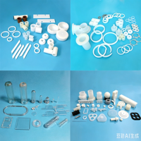 Pièces en plastique fluoropolymère personnalisées PFA/PVDF/FEP/PTFE/ETFE par moulage par injection pour machines industrielles