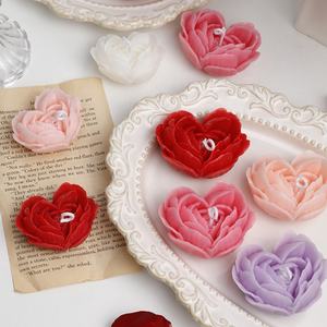 <strong>Valentines</strong> <strong>Day</strong> Rose Heart Scented Candle Luxury Handmade Soy Wax Romantic Proposal Decoration Birthday Anniversary Wedding <strong>Gift</strong> - Product Image 2