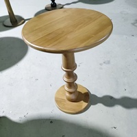 Table d'appoint en bois massif DISHI, style créatif, pour canapé, salon, petite table à thé, style minimaliste italien, artistique