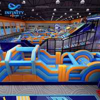 Nouveau centre de divertissement familial tendance, parc gonflable 2.0, aire de jeux gonflable intérieure combinée pour enfants et adultes
