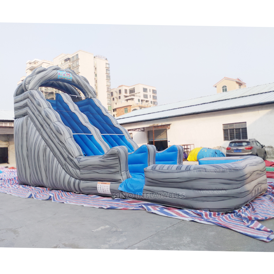 20 "высокий коммерческий Детские вечерние надувная водная горка с бассейном из материал, не содержащий свинец от Сино надувные лодки