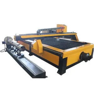 2M*4M metal plasma tube cnc plasma cutting machine for metal sheet and pipe 100A 120A