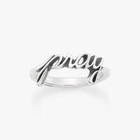 Vente en gros Nouveau design Bague en argent sterling 925 personnalisée Bague en argent antique Bague en forme de cœur et d'étoile pour femme