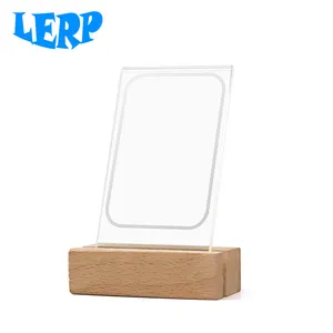 Lerp&Hot Sale Creative Fujifilm instax mini3 inch led Lighting acrylic plastic photo frame