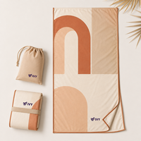 Wholesale Microfiber Beach Towel with Carry Bag Quick Dry Sand Free Lightweight Travel Towel