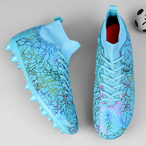 Logo del marchio Custom High Top professionale AG FG <span class=keywords><strong>TF</strong></span> ragazzi ragazzi allenamento <span class=keywords><strong>scarpe</strong></span> da calcio lunghe unghie punta <span class=keywords><strong>scarpe</strong></span> da calcio stivali da uomo - Product Image 4