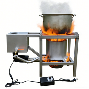 Poêle à huile en acier inoxydable de haute qualité pour l'extérieur avec souffleur et régulateur de vitesse, chauffage au carburant - Product Image 1