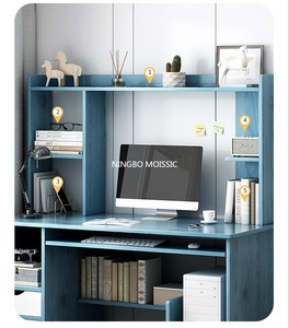 Trán phòng ngủ bàn văn phòng học sinh hiện đại bảng giá sách tích hợp bàn viết - Product Image 6