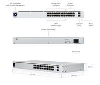 Nouveau commutateur Ubiquiti UniFi original USW-24-POE couche 2 commutateur poe RJ45 24 ports gigabit