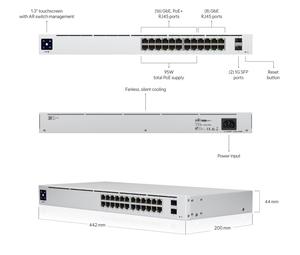 Nuovo originale Ubiquiti UniFi interruttore USW-24-POE strato 2 RJ45 poe interruttore 24 porte gigabit - Product Image 1
