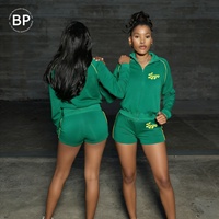 Collection Automne 2026 : Ensemble Tendance Femme Y2K, Confortable pour Grandes Tailles, Loungewear Personnalisable avec Logo, Ensemble 2 Pièces (Sweat à Capuche et Short)