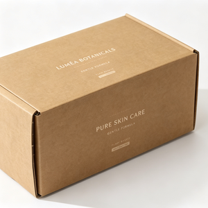 B Flute Self-locking Heavy Duty Kraft Corrugated Mailer <b>Box</b> Cosmetic Glass Bottle Shipping Protective EPE Insert Custom Printed - Product Image 1