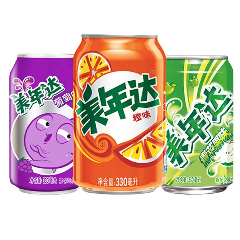 330ml*24cans grape orange flavor combination pack global bestsellers exotic soda soft drinks