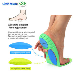 JOGHN Verstelbare Booghoogte Twee Sets Vervangbare Boogplaten PU Inlegzolen Verwijderbare Schoeninlegzolen Orthopedische Inlegzolen - Product Image 5