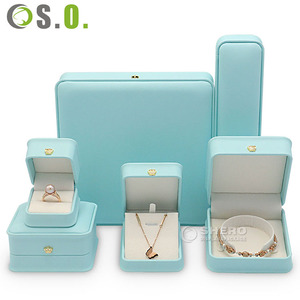 PU Leather Customized Color Size Modern Design Jewellery Box Personalized Logo Necklace <b>Ring</b> Rectangle <b>Storage</b> Organizer Case - Product Image 1