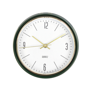 9 Inch Mini Sắt Đồng Hồ Treo Tường Biểu Tượng Tùy Chỉnh Ánh Sáng Sang Trọng Màu Xanh Lá Cây Màu Sắc Nước Phong Cách Hàn Quốc Thị Trường Thời Trang Nhỏ Đồng Hồ - Product Image 2