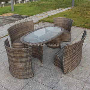 Nuovo design <span class=keywords><strong>esterno</strong></span> mobili <span class=keywords><strong>da</strong></span> giardino in <span class=keywords><strong>rattan</strong></span> PE mobili in <span class=keywords><strong>rattan</strong></span> di vimini tavolo <span class=keywords><strong>da</strong></span> pranzo e sedia set - Product Image 2
