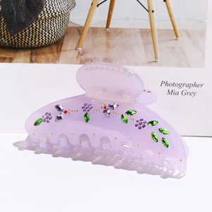 Pinces à <span class=keywords><strong>cheveux</strong></span> en acétate pour femmes et filles, élégantes, à la mode, strass, cristal, été, <span class=keywords><strong>2022</strong></span>, Offre Spéciale - Product Image 3