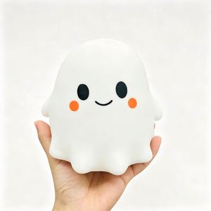 Jouet Squishy Fantôme Géant d'Halloween 13,5x13cm, Jouet Anti-stress Doux à Presser pour Récompense de Classe, Expédié depuis l'Entrepôt des États-Unis - Product Image 4