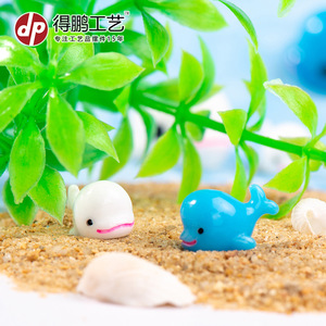 Figuras de Delfín Miniatura de Resina, Adornos Decorativos para el Hogar con Forma de Animal, Artesanía Artística - Product Image 4