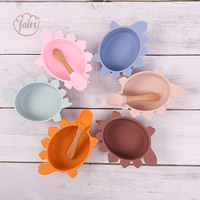 Ensemble de vaisselle pour bébé en silicone de qualité alimentaire sans BPA, bol, assiette, tasse, cuillère, fourchette, vaisselle personnalisée pour enfants