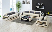 Canapé d'angle moderne et personnalisé en cuir véritable de haute qualité, garni d'éponge, pour salon - NOUVEAU STYLE