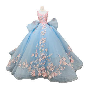 Robe de soirée élégante sans manches, col rond, fleurs, style robe de bal, Jancember DY9510 - Product Image 5