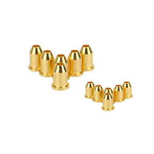 Capuchons de cordes de <span class=keywords><strong>guitare</strong></span> dorés personnalisés en forme de corps et boucles de fixation, compatibles avec les projets DIY de basses et de guitares électriques - Product Image 2