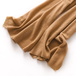Wholesale Cashmere <strong>Wool</strong> Blend Scarf Unisex Solid Color Warm Knitted Shawl Winter Luxury <strong>Wrap</strong> - Product Image 5