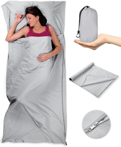 Doublure de sac de couchage en microfibre OEM d'usine draps de camping pour adultes doublure de sac de couchage souple - Product Image 1