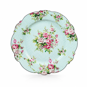 Porcelaine de luxe New Bone China Homeware Style anglais rose et vert Rose Azalée avec bordure dorée Service de dîner Service à thé Collection - Product Image 6