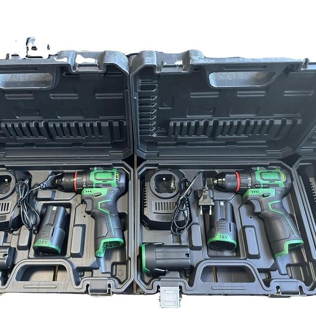 Lilang 16.8V High Quality Wireless Rechargeable Cordless Brushless Impact Drill Set 45N.m Max Torque Variable Speed Keyless
