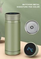 Vente en gros de thermos pour boissons chaudes avec couvercle pour carnet en cuir véritable avec stylo et boîte à bouteilles souvenir
