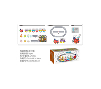 Set Kereta Api Dinosaurus/Hewan Lucu Plastik, Boneka Jari Anak, Mainan Edukasi Balita, Rel Kereta Api Warna-warni, Hadiah Ulang Tahun