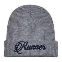 Bonnet de sport d'hiver pour femme 2026 avec revers tricoté, tissu doux et lettre brodée en 3D