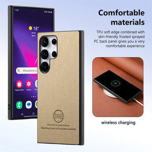 Étui de téléphone populaire en cuir PU à grain tissé pour <span class=keywords><strong>Samsung</strong></span> Galaxy S26 S25 S24 S23 Ultra A07 A17 A37 A57 A16 A36 A56 A15 A35 A55 - Product Image 2