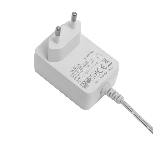 Plug in Keerda 24V AC/DC Adapter 5V 3A 9V 2A 12V 1.5A 36W/48W CE ROHS FCC Certified 3-Year Warranty OVP/OCP/OTP/SCP Protection