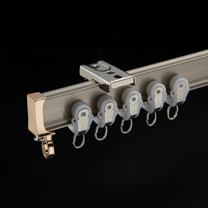 Rail incurvé en alliage d'aluminium double rail <span class=keywords><strong>baie</strong></span> <span class=keywords><strong>vitrée</strong></span> glissière de balcon - Product Image 4