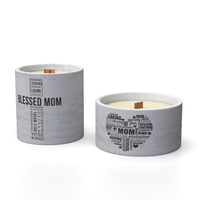 Support à bougie en béton personnalisé avec logo, pour la fabrication de bougies, décoration de maison de luxe