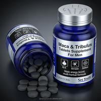 Comprimés de Maca et Tribulus Terrestris OEM/ODM pour la vitalité masculine, l'énergie, la résistance et le soutien immunitaire - Supplément à base de plantes