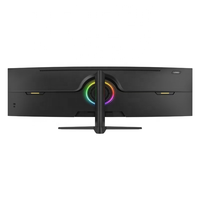 Monitor Gaming Super Ancho de 49 Pulgadas OLED de Alta Definición con Soporte Ajustable, Pantalla Curva 5k 165Hz