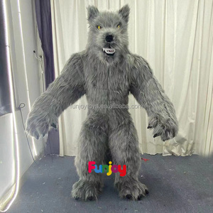200cm Cosplay gonfiabile <span class=keywords><strong>lupo</strong></span> mannaro in legno <span class=keywords><strong>lupo</strong></span> <span class=keywords><strong>uomo</strong></span> mascotte Costume in maschera festa pubblicità mostra oggetti di scena - Product Image 6
