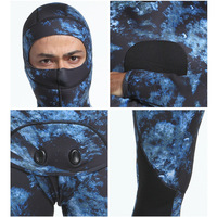 Vente en gros, camouflage imprimé, Super extensible, 1.5mm, mince, néoprène, genouillère, 2 pièces, combinaison de plongée, pêche sous-marine, pour hommes