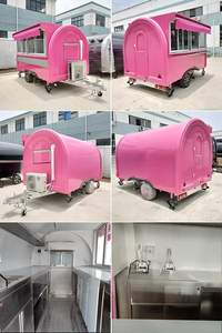 Mobiler Imbiss wagen mit voll ausgestatteter Küchen konzession Mini tragbarer Lebensmittel anhänger Dessert wagen Kaffee kiosk zum Verkauf - Product Image 4