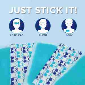 Patchs instantanés Feuilles frontales pour enfants 12-Count Apaisant <span class=keywords><strong>Menthol</strong></span> Vapors Soulagement de la fièvre - Product Image 4