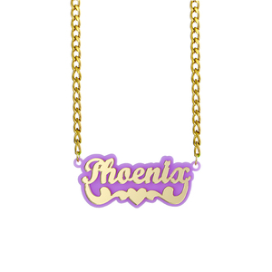 Collana con nome personalizzato con iniziali personalizzate in acciaio inossidabile ciondolo d'amore squisito regalo di compleanno di moda per gli amici - Product Image 5