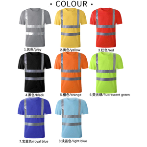 Tùy Chỉnh Đồng Phục Làm Việc Áo Sơ Mi Logo Xây Dựng Polyester Nhanh Chóng Làm Khô Phản Quang An Toàn Lao động Có Thể In Đồng Phục Làm Việc Người Đàn Ông - Product Image 2