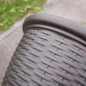 Étagère à <span class=keywords><strong>plantes</strong></span> en <span class=keywords><strong>plastique</strong></span> effet rotin écologique avec trou de drainage, emballage prêt <span class=keywords><strong>pour</strong></span> les programmes de centres de jardinage - Product Image 3